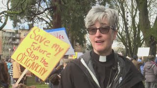 '50501' protesters fill streets in Portland, Vancouver, Salem