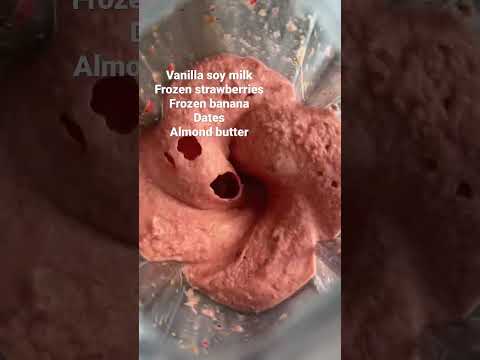 Homemade budget-friendly Hailey Bieber Strawberry Smoothie