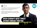 India trends 'beef' as Rishi Sunak's tweet goes viral; Twitter divided, watch reactions