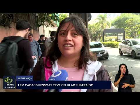 Uma em cada 10 pessoas já teve o aparelho celular subtraído