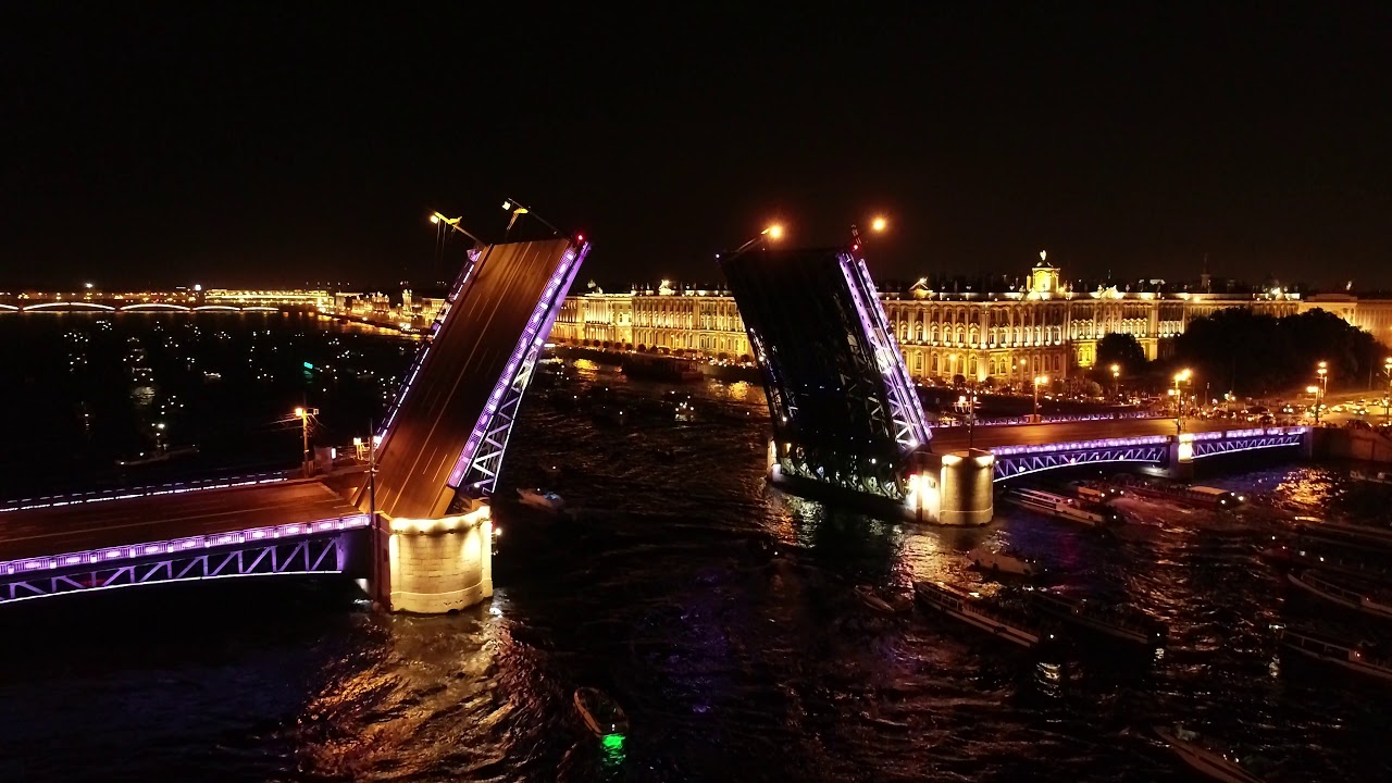 Санкт Петербург 4к Дворцовый мост
