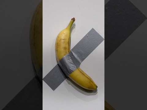 Banana taped to a wall sells for $6.2 mn in New York | AFP #shorts