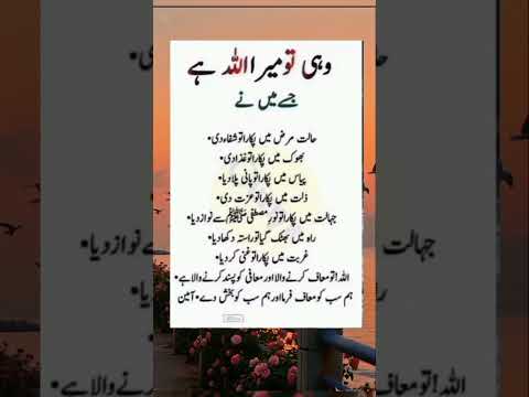 "وَہی تو میرا اللہ ہے ❤️ جو ہر حال میں ساتھ دیتا ہے"