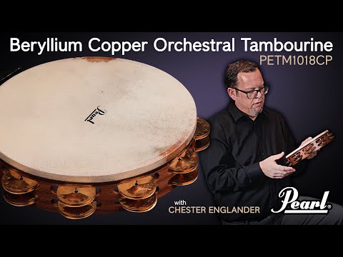 Pearl 10" Orchestral Tambourine with Beryllium Copper Jingles