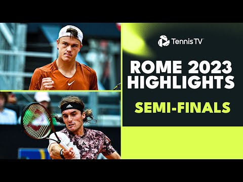 Medvedev Battles Tsitsipas; Rune vs Ruud | Rome 2023 Semi-Final Highlights