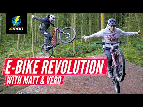Matt Jones & Veronique Sandler's First E Bike Ride | EMTB Shredding At Revolution Bike Park