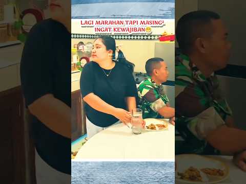 ketika suami istri lagi marahan 🤭 #tni #tniindonesia #bravo