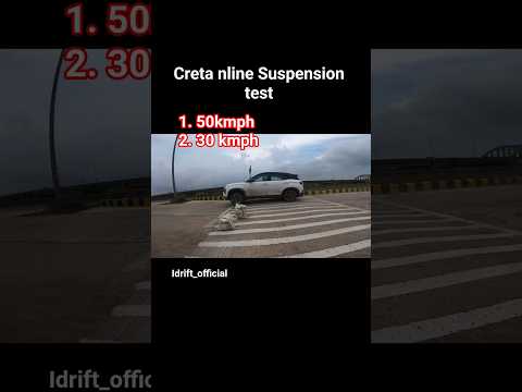 highway speed bump vs Hyundai creta n line #hyundai #creta #nline