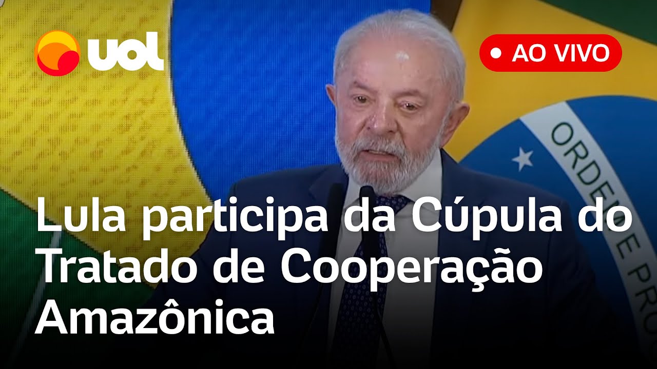 Lula fala ao vivo na Cúpula de Presidentes dos Estados Partes do Tratado de Cooperação Amazônica