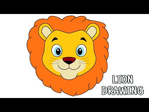 How To Draw A Cartoon LION In MS Paint | शेर का चित्र कैसे बनाये | Art Holidays