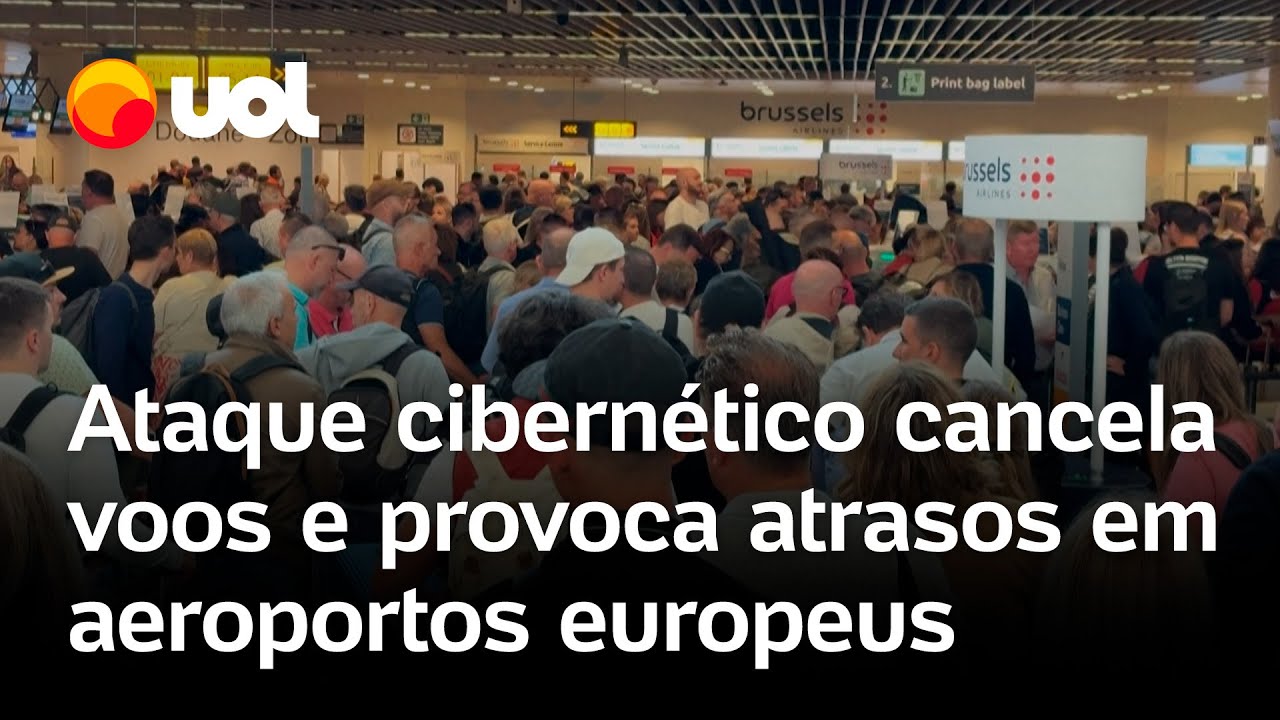 Ataque cibernético afeta operações de aeroportos europeus e causa atrasos e cancelamentos de voos