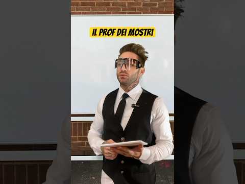 IL PROF DEI MOSTRI 🧟📚#comedy