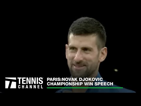 Novak Djokovic Discusses 97th Career Title; Paris Champion Speech