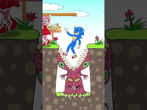 TOP 3 Funny Animation about Sonic and Amy - Episode 18 | 😂😂😂 #shorts #animation #story