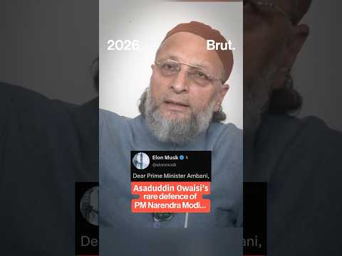 Owaisi backed <strong>PM</strong> Modi and called out Musk over his “<strong>PM</strong> Ambani” remark.