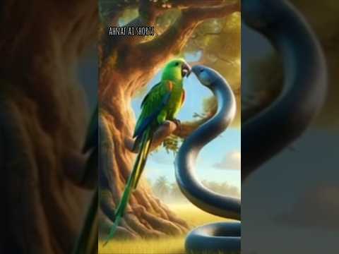 The cat stood beside the helpless parrot.#shorts #short