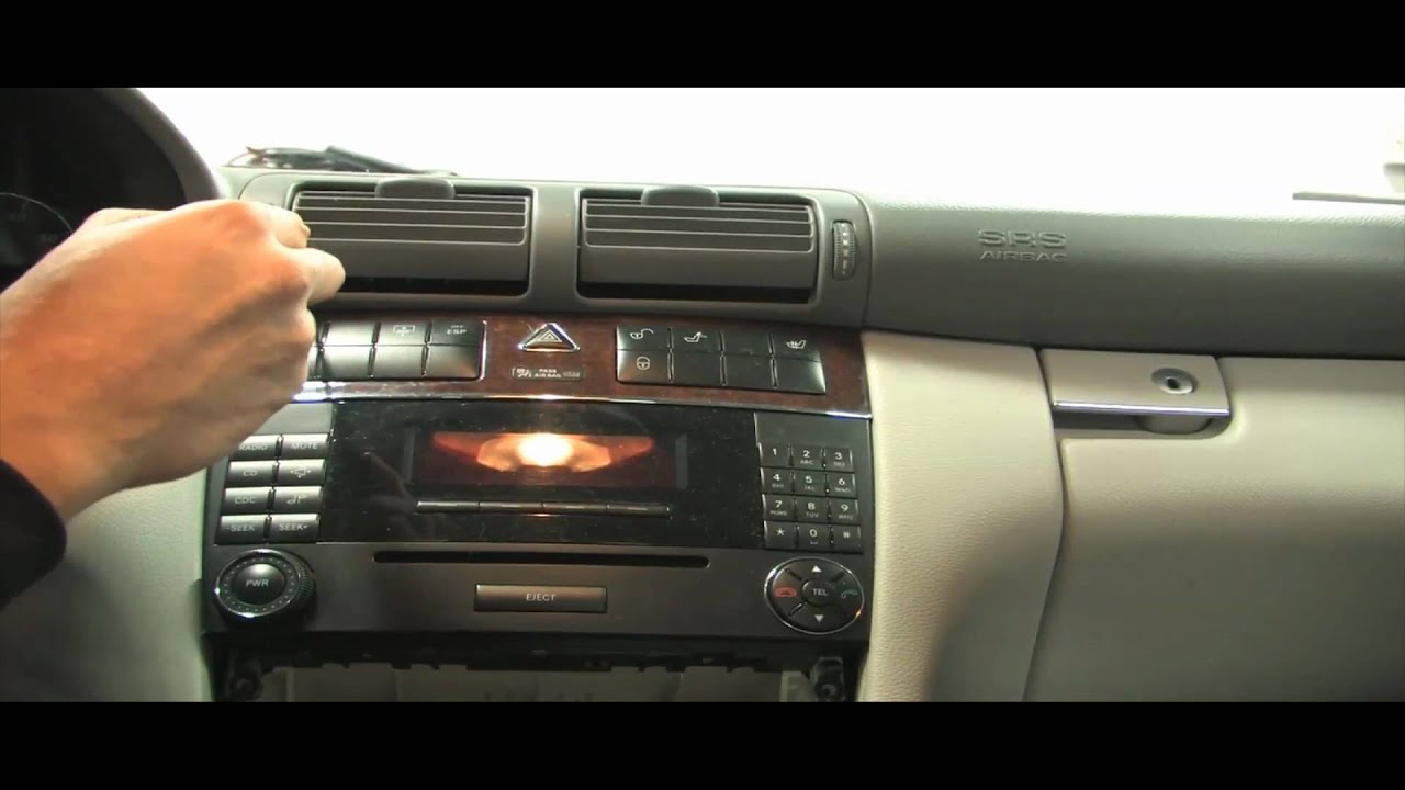 Mercedes c class stereo removal #4