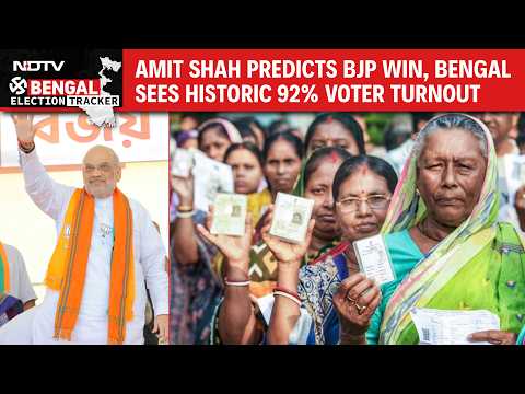 West Bengal Poll 2026 | HM Amit Shah Predicts BJP CM, Agnimitra Paul Car Attack & Record 92% Turnout
