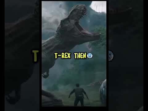 T-REX NOW VS T-REX THEN || EZZ KING || #shorts #lion #trex