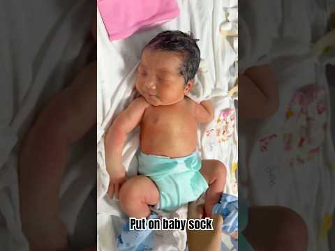 Put on baby sock #shorts