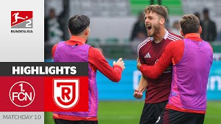 Nürnberg Win 11! Goal Spectacle | 1. FC Nürnberg — SSV Jahn Regensburg 8-3 | Highlights | MD 10