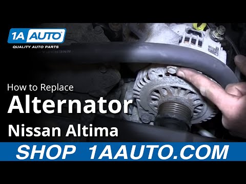 Nissan almera alternator belt change #5