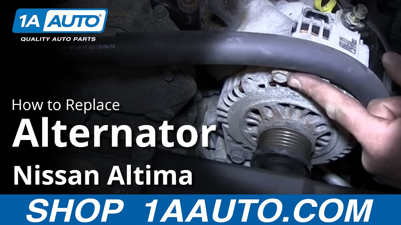 How To Install Replace Alternator 2.5L 2002-06 Nissan ... nissan xterra wiring diagram 