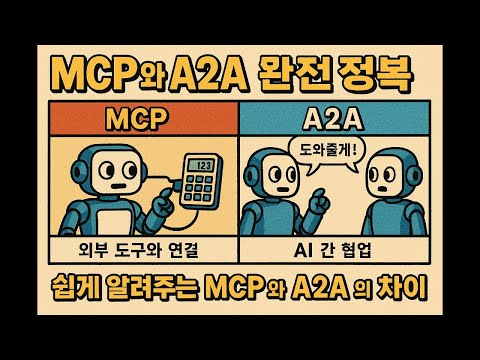 GPT 도구 연결? AI끼리 수다? MCP vs A2A 한방 정리!