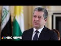 Prime minister of Iraq’s semi-autonomous Kurdish enclave tells NBC News that U.S. support is vital