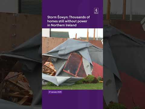 Storm Éowyn: Thousands of homes still without power in Northern Ireland