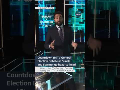 The countdown’s begun to Sunak v Starmer: The ITV Debate #itvnews #itvdebate