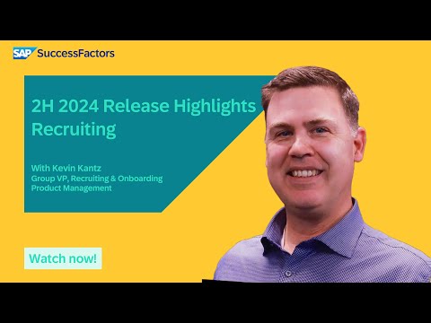 Recruiting | SAP SuccessFactors 2H 2024 Release Highlights Recruiting