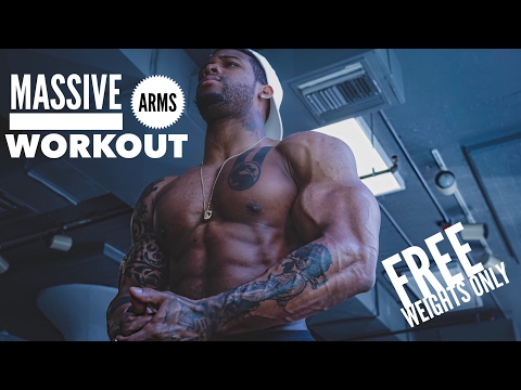 Arms & Shoulders Mass With Free Weights Only!!