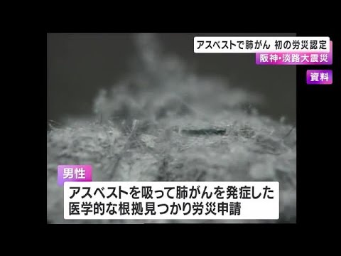 阪神大震災　アスベストによる肺がん初の労災認定 (2024/12/26 00:19)