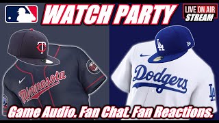 Los Angeles Dodgers VS Minnesota Twins 🟢LIVE ⚾ #MLB #LADvsSD Watch Party Game Audio Fan Chat