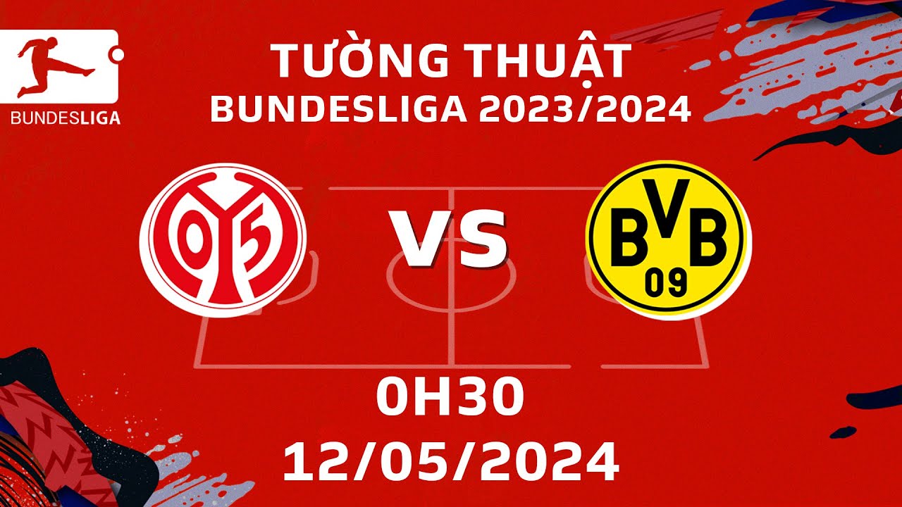 Tường Thuật | Mainz 05 vs Borussia Dortmund | Kịch bản bất ngờ xảy ra