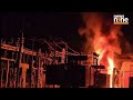 Jammu kashmir Fire : Fire at Kanipora Receiving Station Near Srinagar | Blaze Contained | News9  - 01:48 min - News - Video