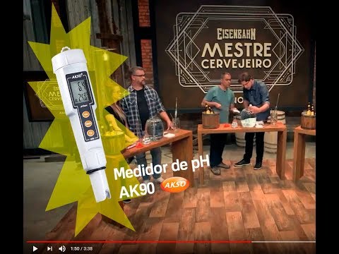 Medidor de pH da Akso no programa Eisenbahn Mestre Cervejeiro 2018