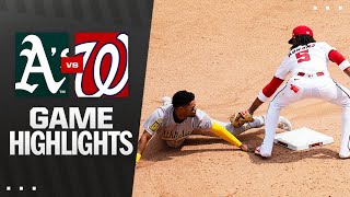 A's vs. Nationals Game Highlights (8/7/25) | MLB Highlights