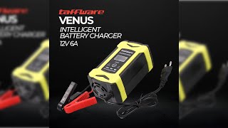 Pratinjau video produk Taffware Venus Charger Aki Mobil Smart Battery 12V 6A - UD20