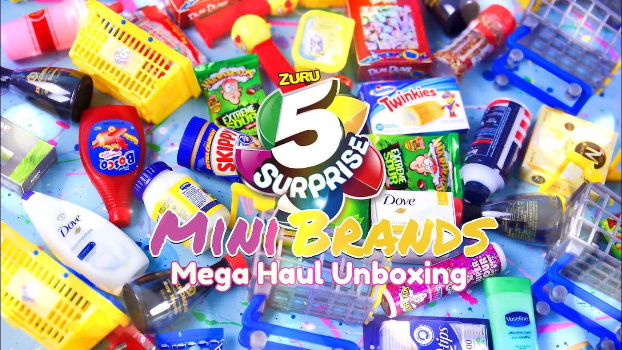 Unbox Daily All New Zuru 5 Surprise Mini Brands Haul Plus Quick Craft