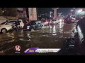 Hyderabad Flood Alert : Drainage Overflow & Traffic Jam in Uppal Due to Heavy Rains |  V6 News  - 03:19 min - News - Video