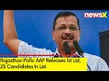 Rajasthan Polls: AAP Releases 1st List | 23 Candidates In List | NewsX