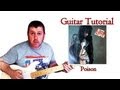 How To Play Alice Cooper - Poison intro guitar lesson