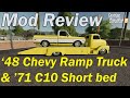 48 Chevy ramp truck and 71 Chevy C10 v1.0