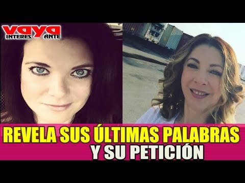 Amiga de Edith González, revela como fueron sus últimos momentos.