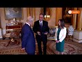 King Charles presented with new banknotes featuring him | REUTERS  - 00:46 min - News - Video
