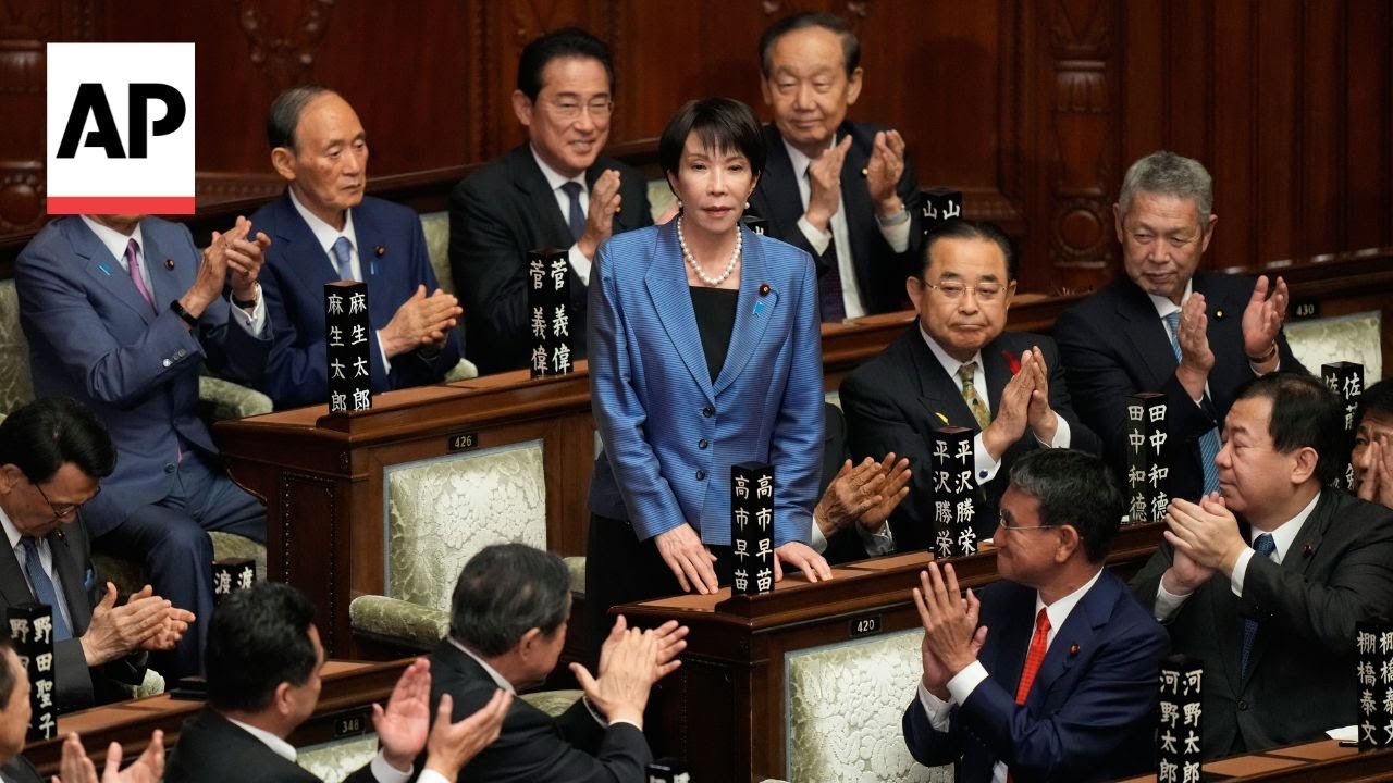 Sanae Takaichi is elected as Japan's first female prime minister
