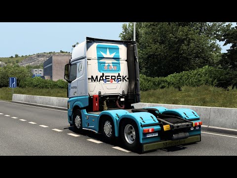 SKIN MAERSK MERCEDES-BENZ NEW ACTROS 1.0 1.40 1.48