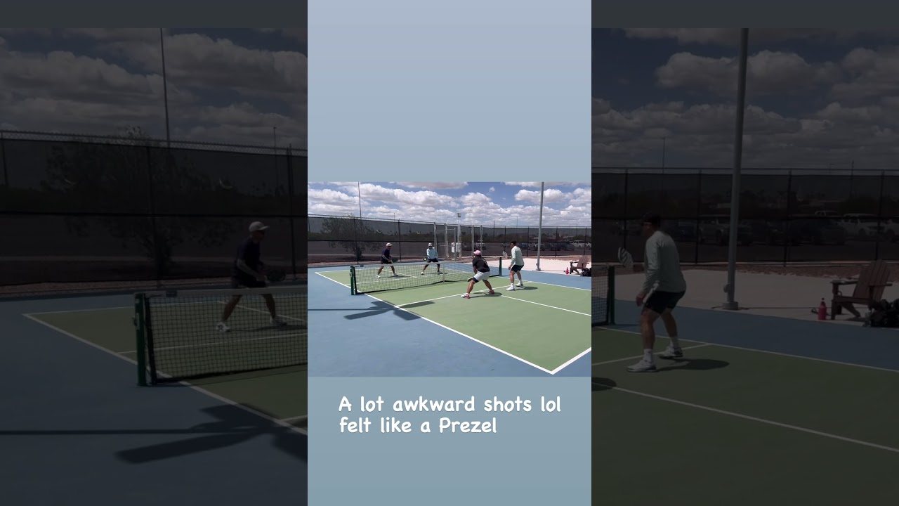 A lot of awkward shots lol #pickleball #Highlights #Sports #Fun #Action